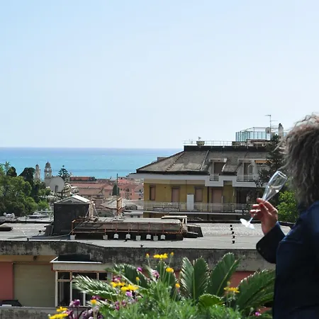 Apartament Sky Garden Maria Jose Liguria - Attico Vista Mare - Terraces - 2 Bagni- 2 Da Letto - Box, Wi-fi, Idromassaggio Free Inteiro Attico Per Voi, Con Ascensore Rapallo