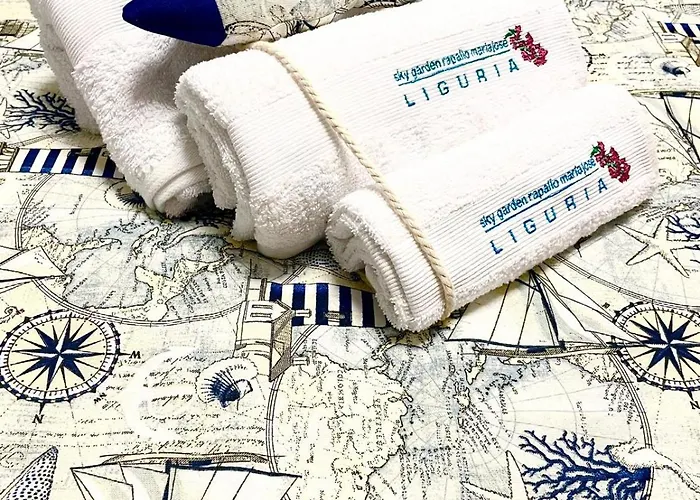 Apartament Sky Garden Maria Jose Liguria - Attico Vista Mare - Terraces - 2 Bagni- 2 Da Letto - Box, Wi-fi, Idromassaggio Free Inteiro Attico Per Voi, Con Ascensore