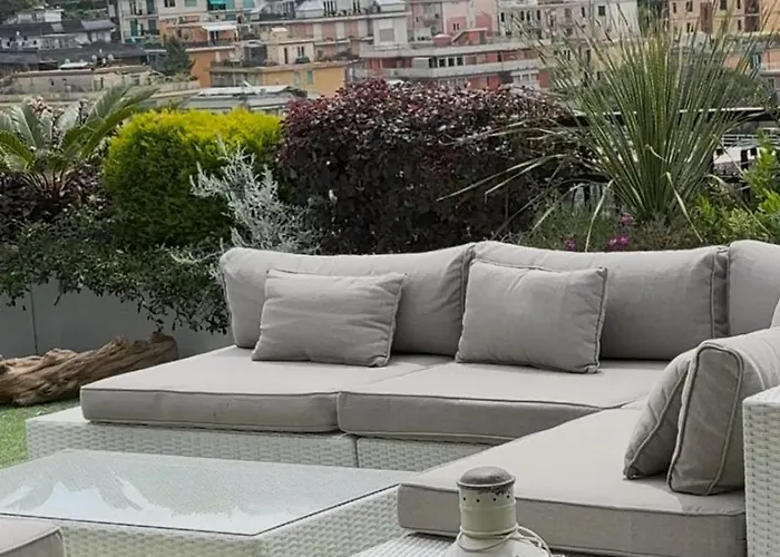 Sky Garden Maria Jose Liguria - Attico Vista Mare - Terraces - 2 Bagni- 2 Da Letto - Box, Wi-fi, Idromassaggio Free Inteiro Attico Per Voi, Con Ascensore *