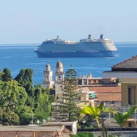 Sky Garden Maria Jose Liguria - Attico Vista Mare - Terraces - 2 Bagni- 2 Da Letto - Box, Wi-fi, Idromassaggio Free Inteiro Attico Per Voi, Con Ascensore شقة راباللو