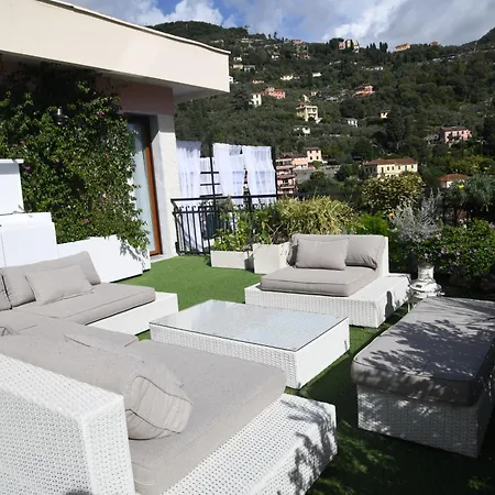 شقة Sky Garden Maria Jose Liguria - Attico Vista Mare - Terraces - 2 Bagni- 2 Da Letto - Box, Wi-fi, Idromassaggio Free Inteiro Attico Per Voi, Con Ascensore